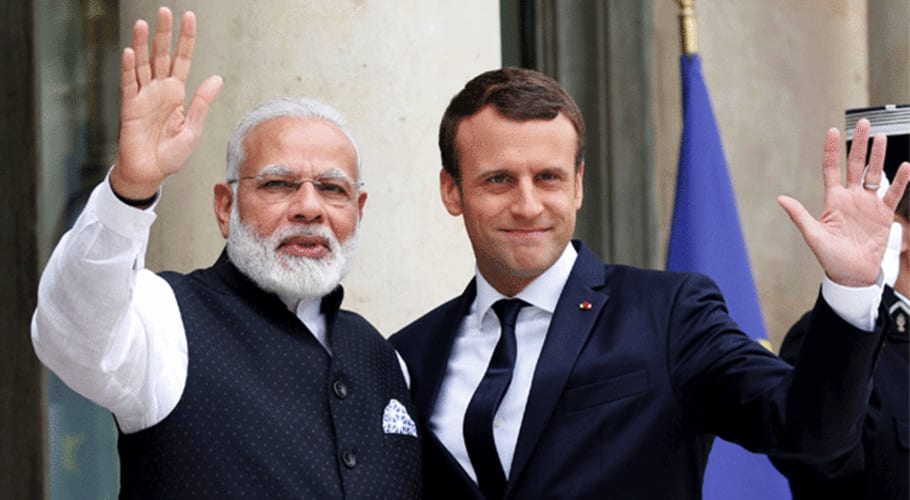 بھارت پاکستان کے ساتھ مسئلہ کشمیر پر مذاکرات کرے۔ فرانسیسی صدر