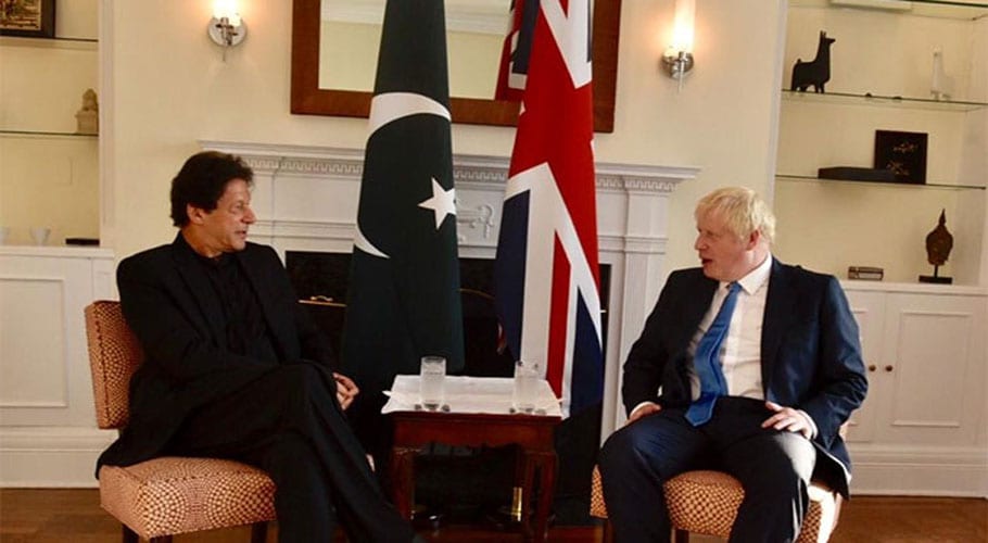وزیراعظم عمران خان سے برطانوی وزیراعظم بورس جانسن کی ملاقات