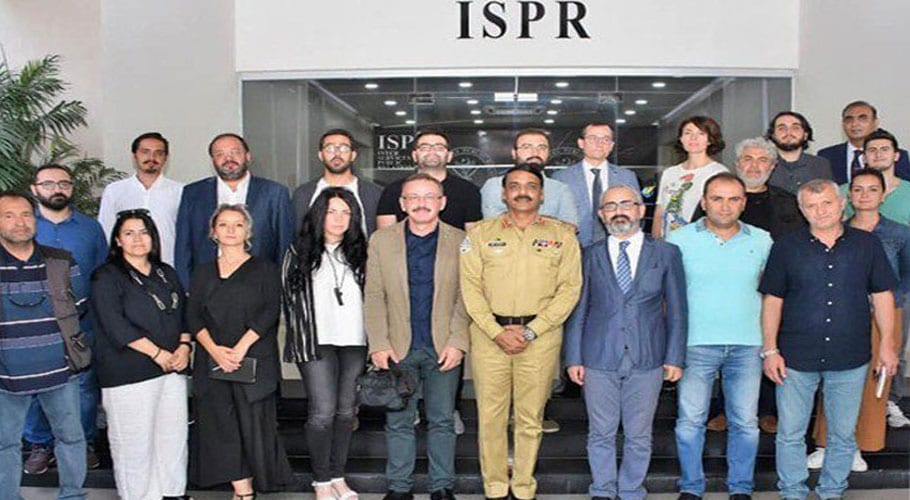 پاک فوج کی ترک صحافتی وفدکومقبوضہ کشمیرکی صورتحال پربریفنگ