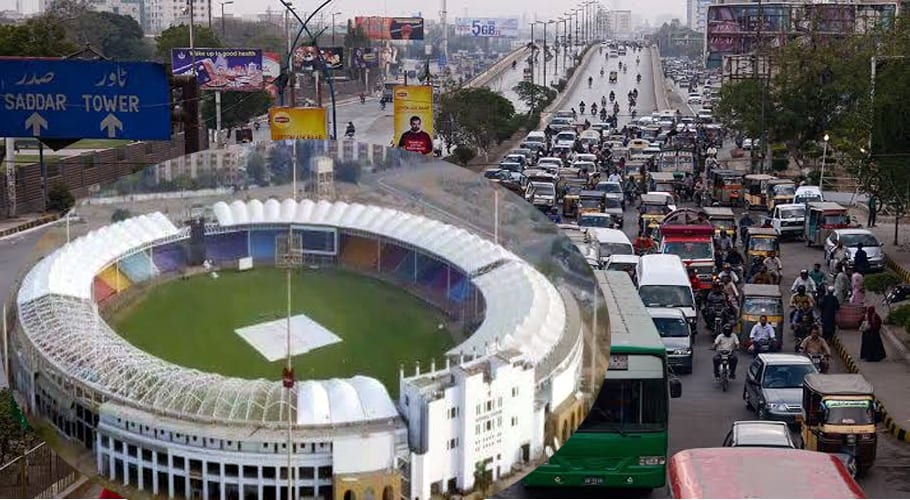 نیشنل اسٹیڈیم میں پاک سری لنکا کرکٹ میچز کے لیے کراچی کا ٹریفک پلان جاری کر دیا گیا