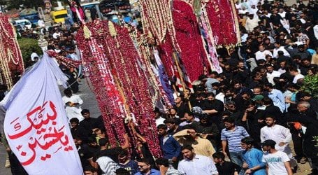 شہدائے کربلاکوخراج عقیدت ،ملک بھرمیں9محرم کے ماتمی جلوسوں اورمجالس کااہتمام