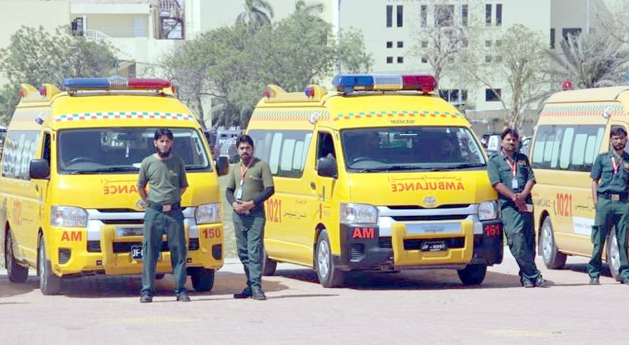 تنخواہ کی عدم ادئیگی پر امن فاؤنڈیشن کی ایمبولینس سروس مکمل طور پر بند