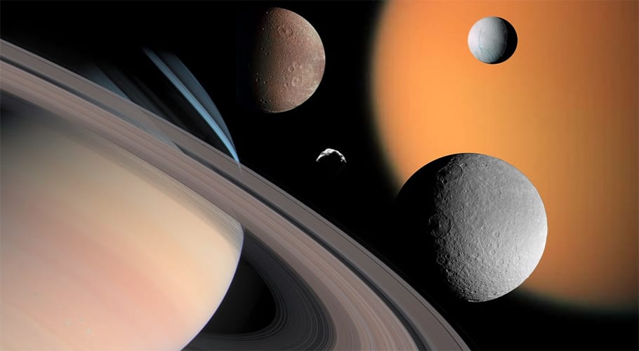 زحل 82 کے اسکور کے ساتھ نظام شمسی کا سب سے زیادہ چاند رکھنے والا سیارہ بن گیا
