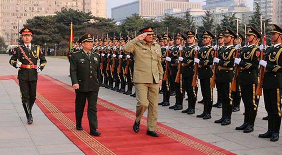 آرمی چیف کا چینی پیپلزلبریشن آرمی ہیڈکوارٹرکادورہ،چینی فوجی قیادت سے ملاقات