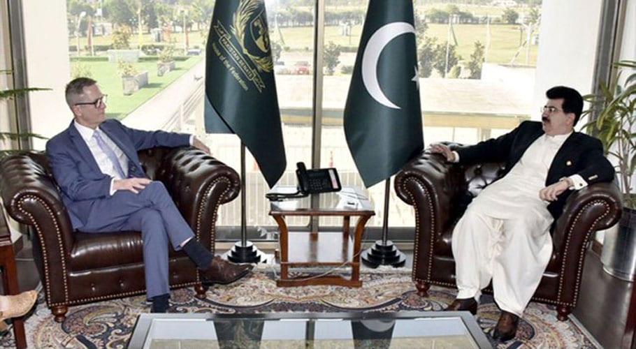 چیئر مین سینٹ سے آسٹریلین ہائی کمشنر ڈاکٹر جیو فیری شا کی ملاقات ، دوطرفہ تعاون کو فروغ دینے پر اتفاق