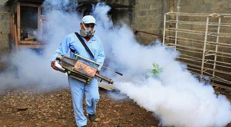 ڈینگی مچھر اور دیگر جراثیم کے خاتمے کے لئے شہر میں اسپرے مہم شروع کردی گئی