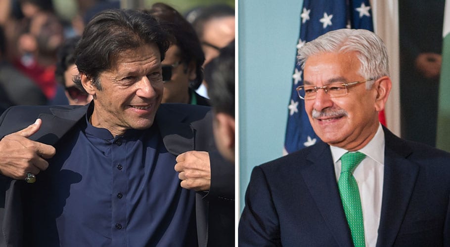 khwaja asif Imran khan