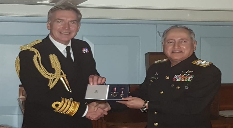 Naval chief in london