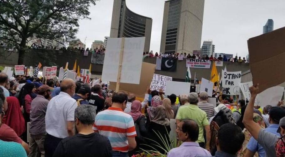 canada protest kashmir