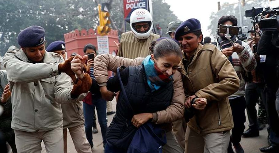 india protest arrest