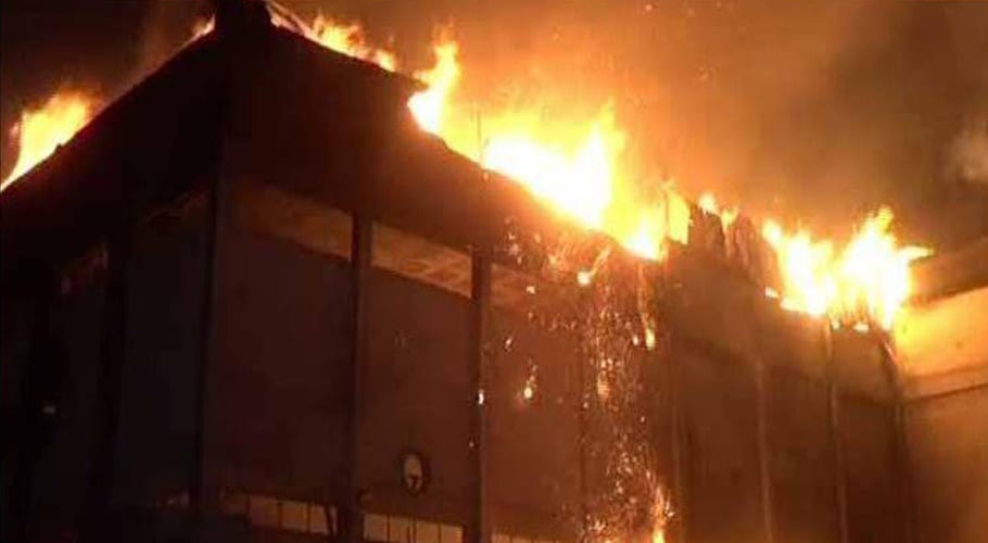 Fire erupts at garment factory in Karachi's