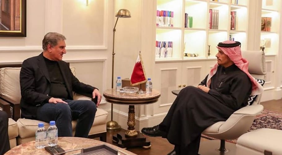 مشرقِ وسطیٰ کشیدگی: وزیر خارجہ شاہ محمود قریشی کی قطری ہم منصب سے ملاقات