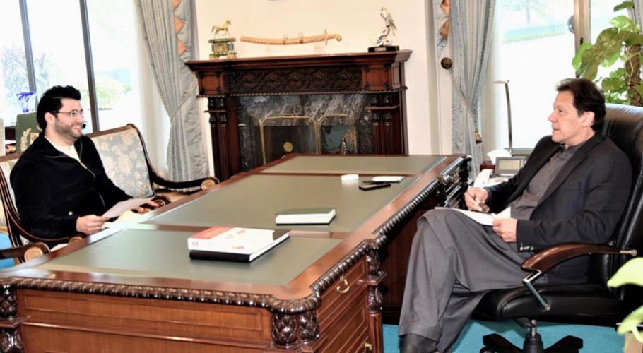 پشاور زلمی کے چیرمین جاوید آفریدی کی وزیر اعظم پاکستان عمران خان سے ملاقات