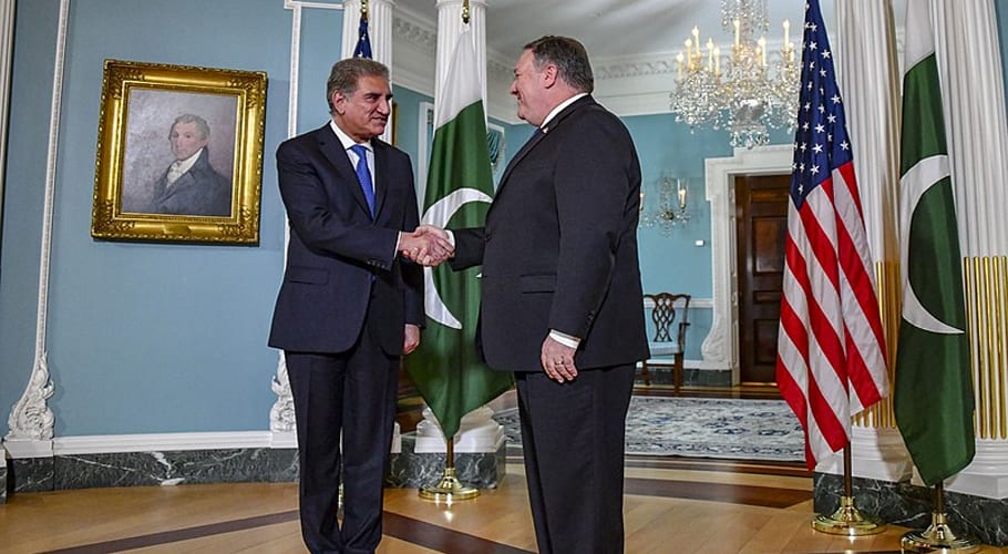 امریکا ایران کشیدگی: وزیر خارجہ شاہ محمود قریشی امریکی دارالحکومت پہنچ گئے