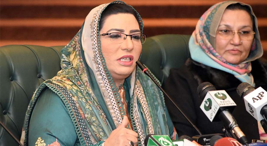 Pakistani govt standing with innocent people of occupied Kashmir: Dr Firdous