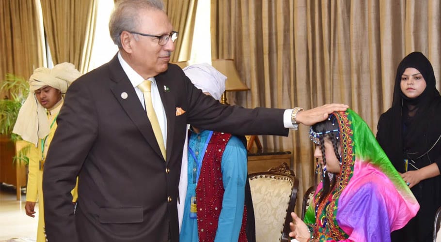 خصوصی بچوں سے ملاقات ہمیشہ میری زندگی کا اہم ترین موقع ہوتا ہے۔صدرِ مملکت