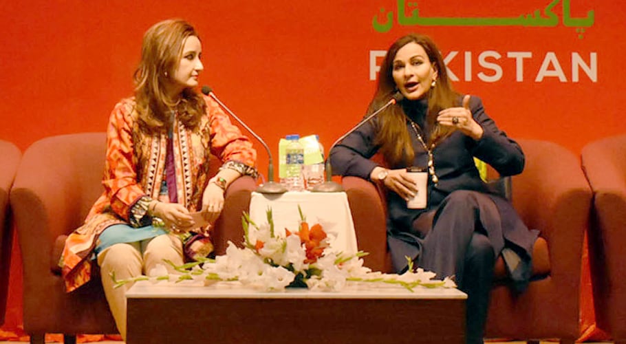 Sherry Rehman visits Literature Festival at Arts Council