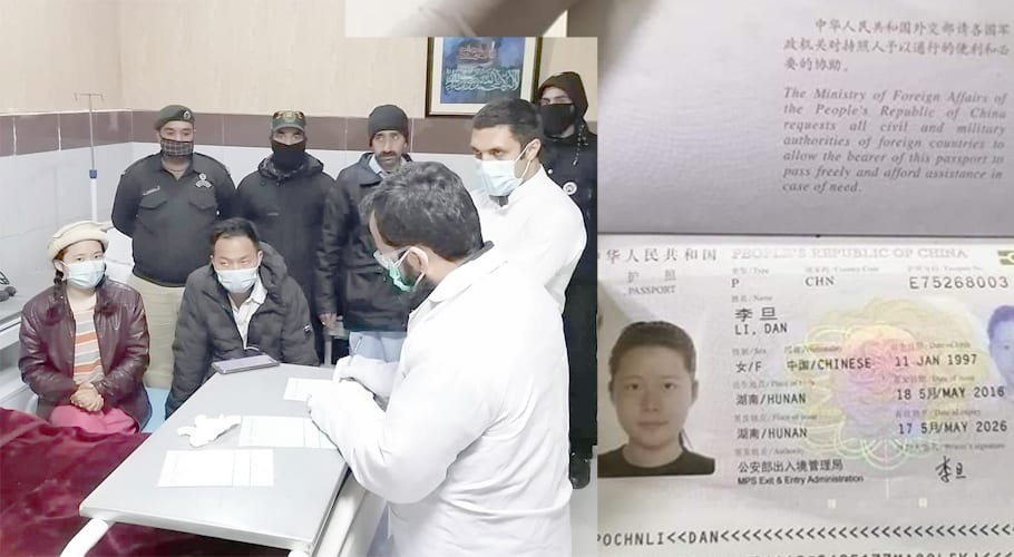 Chinese couple reached in Murree