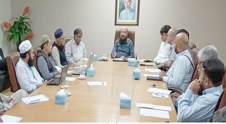 Dr. Zubair Shaikh presided over the teachers' meeting in MAJU