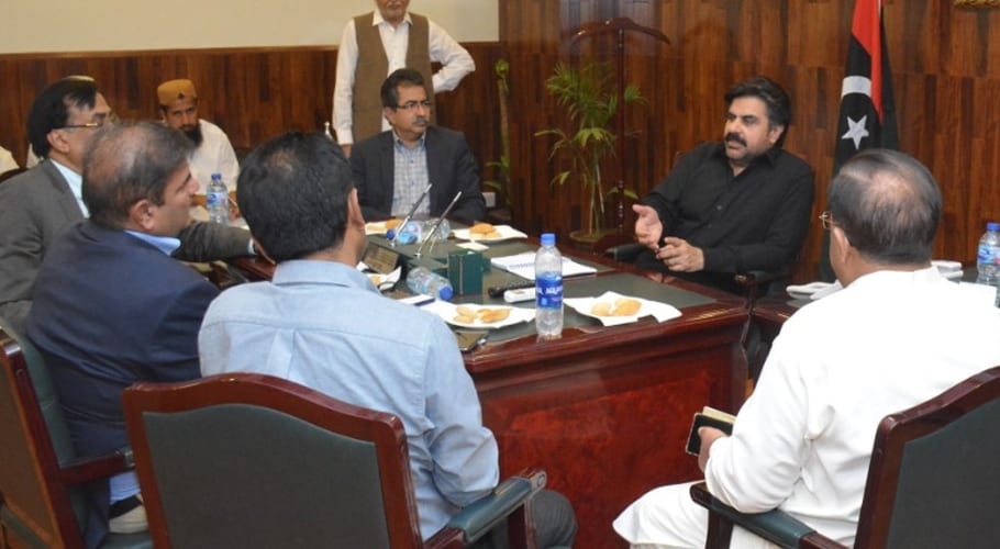 Provincial Minister Nasir Hussain chaired an important meeting in his office
