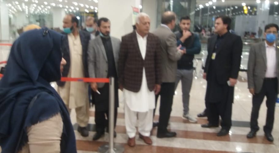 Zulfi Bukhari and Ghulam Sarwar Khan Visit Islamabad Airport