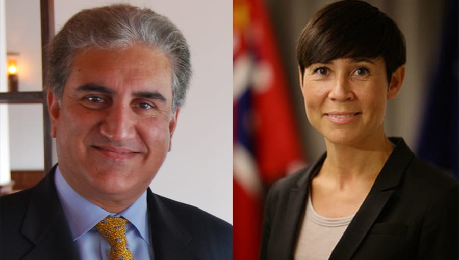 FM Qureshi discusses COVID-19 response with Norwegian counterpart
