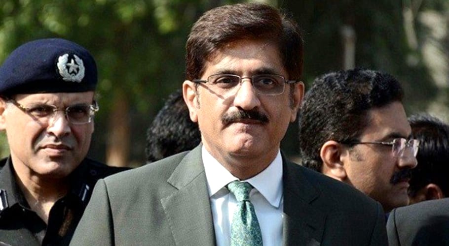 CM Sindh Murad Ali Shah talks to media in Karachi