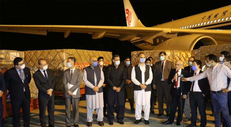 چین سے کورونا وائرس کی روک تھام کیلئے طبی سامان کا جہاز پاکستان پہنچ گیا