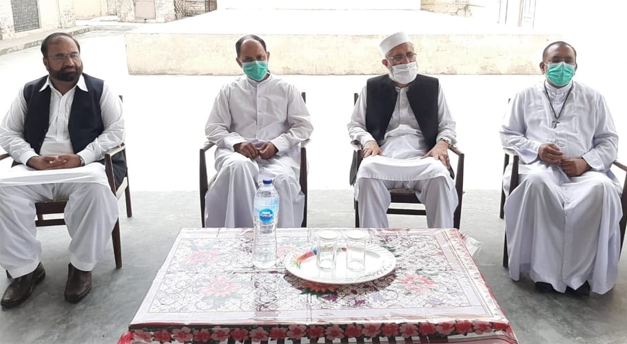 Senator Sirajul Haq Visit to Holy Rosary Church in punjab