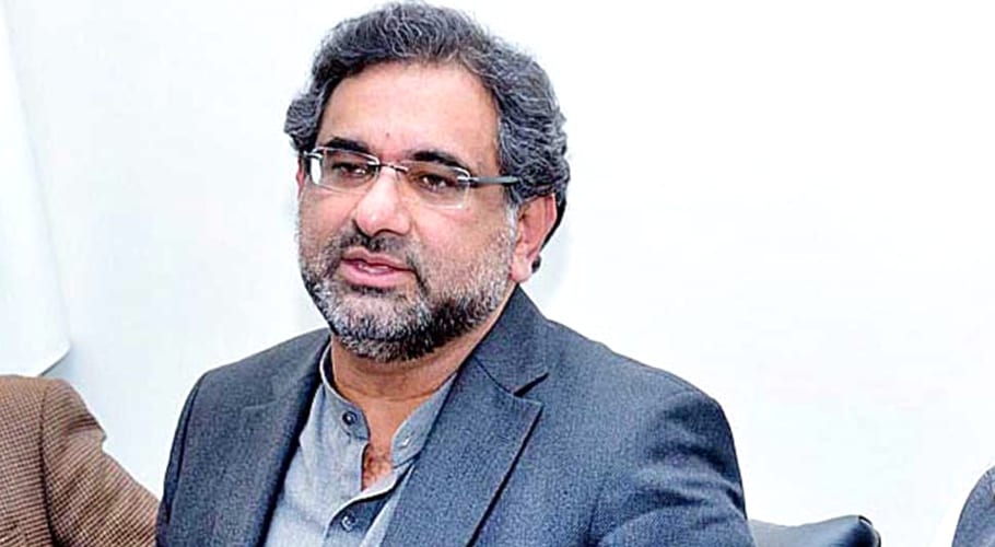 shahid khaqan abbasi talk to media in islamabad