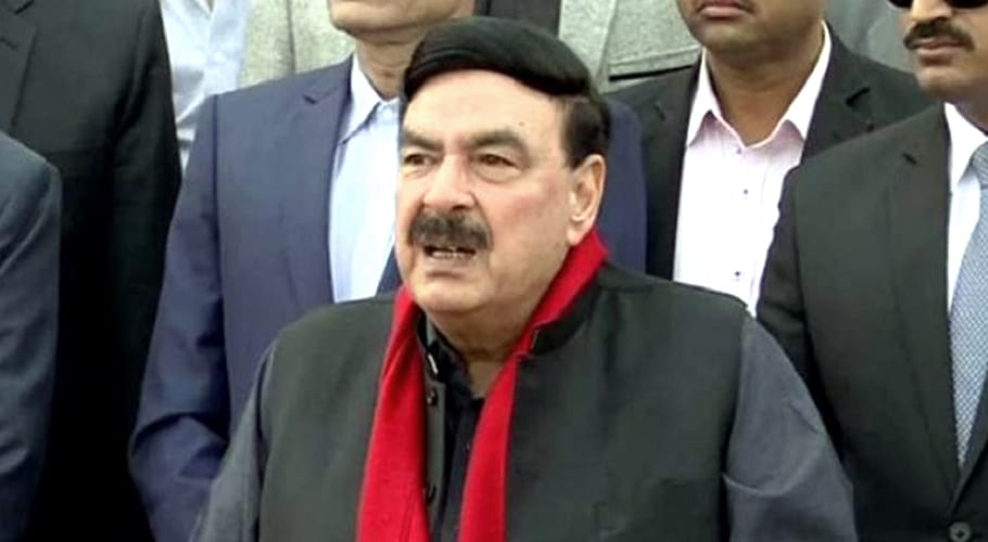 Interior Minister Sheikh Rashid addresses Rangers passing out ceremony