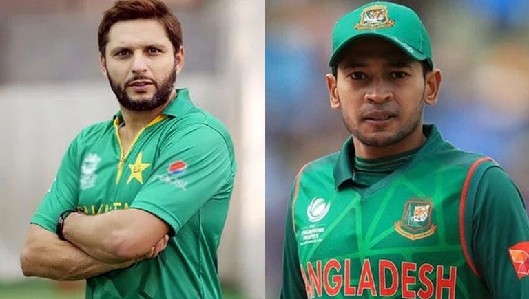 Shahid Afridi buys Bangladesh cricketer’s bat for coronavirus relief