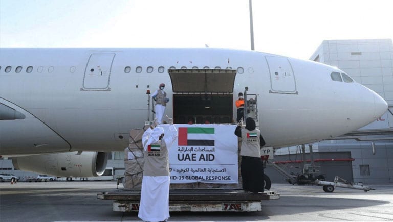 UAE operates first flight to Israel with COVID-19 aid for Palestinians