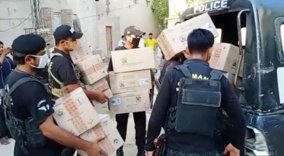 پولیس کی کارروائی، قبرستان سے بھاری مقدار میں سرکاری ادویات برآمد