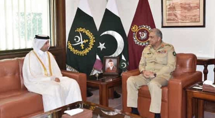 آرمی چیف جنرل قمر جاوید باجوہ کی قطر کے سفیر کو عہدہ سنبھالنے پر مبارکباد
