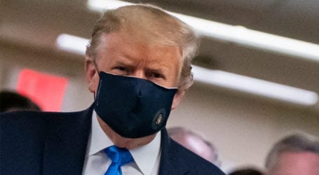 ڈونلڈ ٹرمپ نے پہلی بار ماسک پہن لیا،زیرعلاج فوجیوں کی عیادت کی