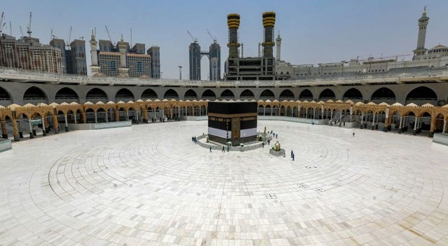 محدود حج، سعودی عرب میں مذہبی فریضے کی ادائیگی کیلئے عازمین کی آمد شروع ہوگئی