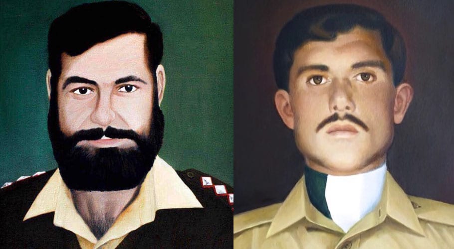 آرمی چیف کا کارگل کے قومی ہیروز کرنل شیر خان اور حوالدار لالک جان کو خراجِ تحسین