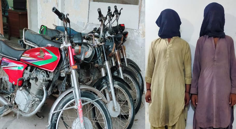 کراچی میں اینٹی کار لفٹنگ سیل کی کامیاب کارروائی، 2 چور گرفتار ، 4 موٹر سائیکل برآمد