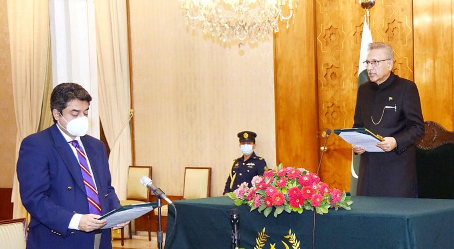 Farogh Naseem takes oath as federal minister for third time