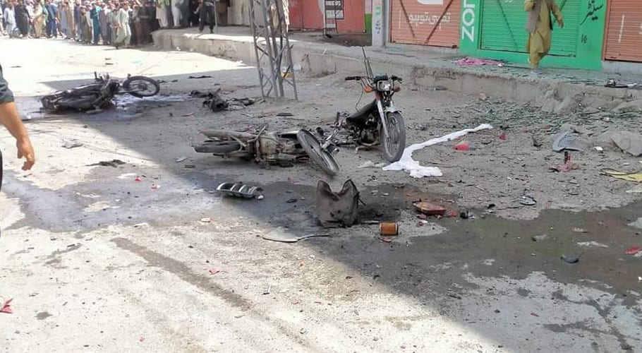 چمن میں مال روڈ پر بم دھماکے کے باعث 5 افراد جاں بحق، 14 زخمی ہو گئے