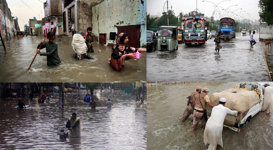 بارش کے باعث کراچی میں اربوں کا نقصان، اندرونِ سندھ کا برا حال اور وبائی امراض