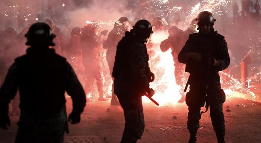 لبنان میں حکومت کے خلاف مظاہرے،بلوائیوں کا وزارت خارجہ پر قبضہ