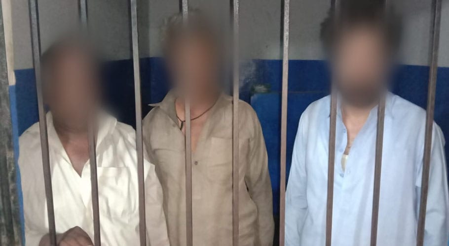 Sharafi Goth police arrest 3 alleged land grabbers