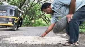  father fills 800 potholes after his son dies accident in India  