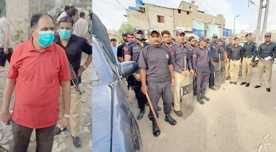Anti-encroachment drive along nullahs in Karachi begins