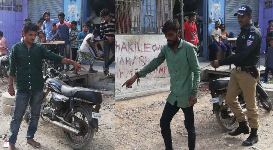 کراچی میں لڑکی کیلئے دوست کا قتل، پولیس کا ملزمان سمیت جائے وقوعہ کا دورہ