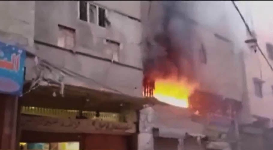 Three women were injured in two separate fire incidents in Karachi