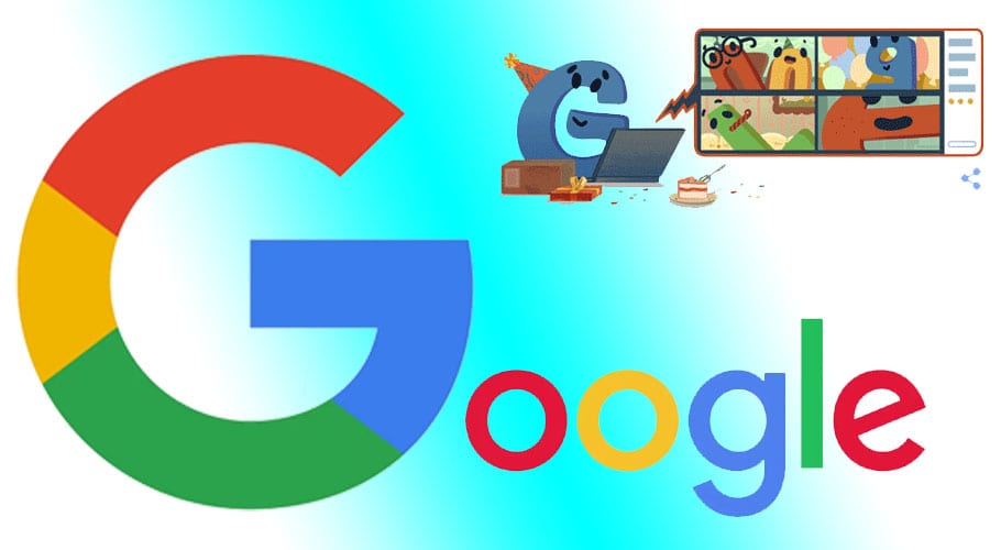 دُنیا کے سب سے بڑے سرچ انجن گوگل نے اپنی سالگرہ پر نیا ڈوڈل جاری کردیا