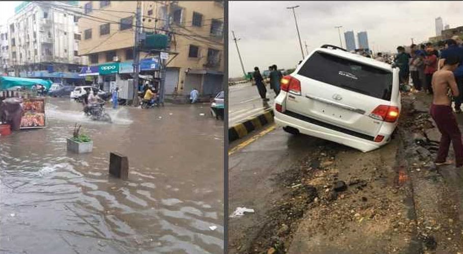 Rain water in Karachi, trains suspended, business affected, goods destroyed, billions lost